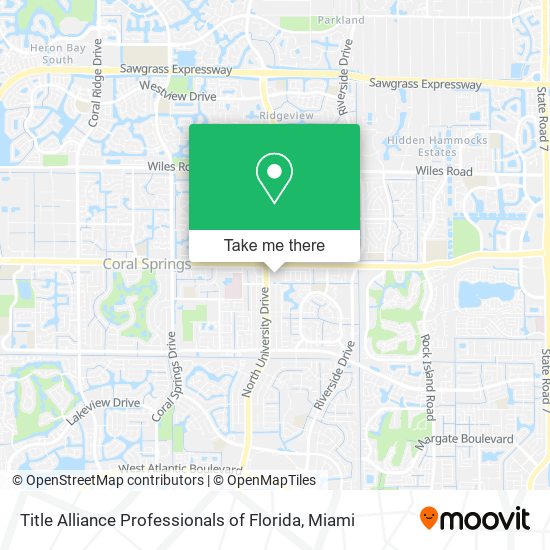 Title Alliance Professionals of Florida map