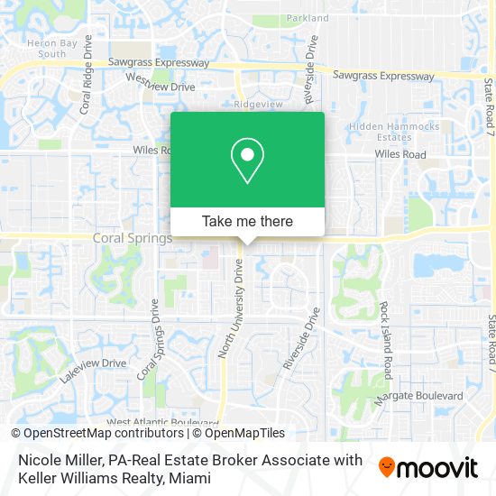 Mapa de Nicole Miller, PA-Real Estate Broker Associate with Keller Williams Realty