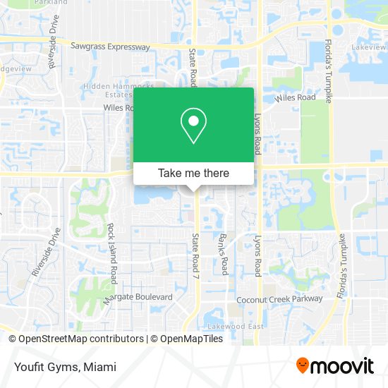 Youfit Gyms map