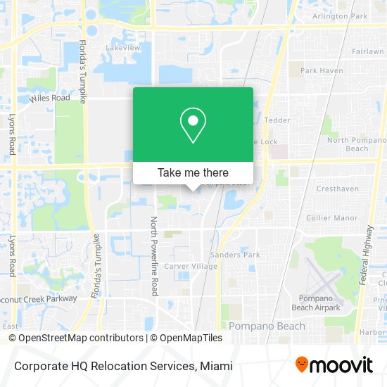 Mapa de Corporate HQ Relocation Services