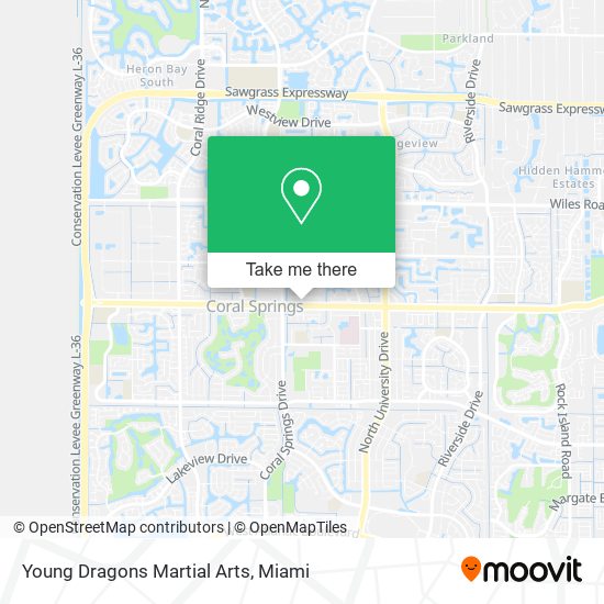 Mapa de Young Dragons Martial Arts