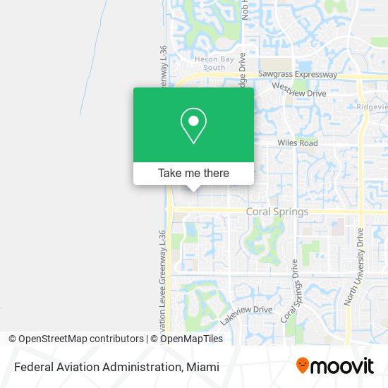 Mapa de Federal Aviation Administration