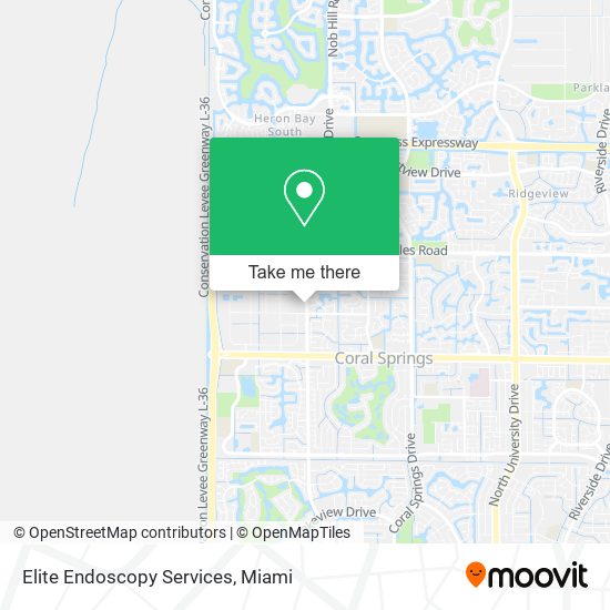 Mapa de Elite Endoscopy Services