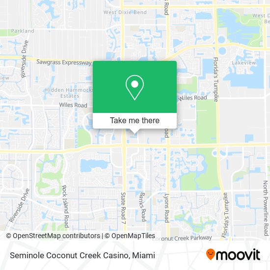 Mapa de Seminole Coconut Creek Casino