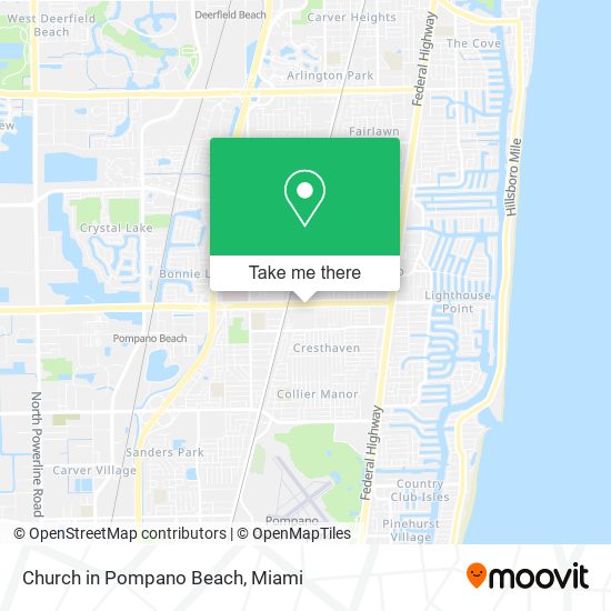 Mapa de Church in Pompano Beach