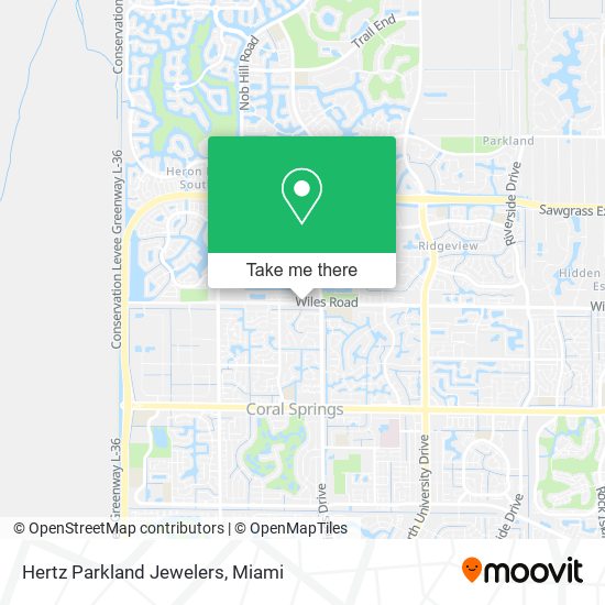 Mapa de Hertz Parkland Jewelers