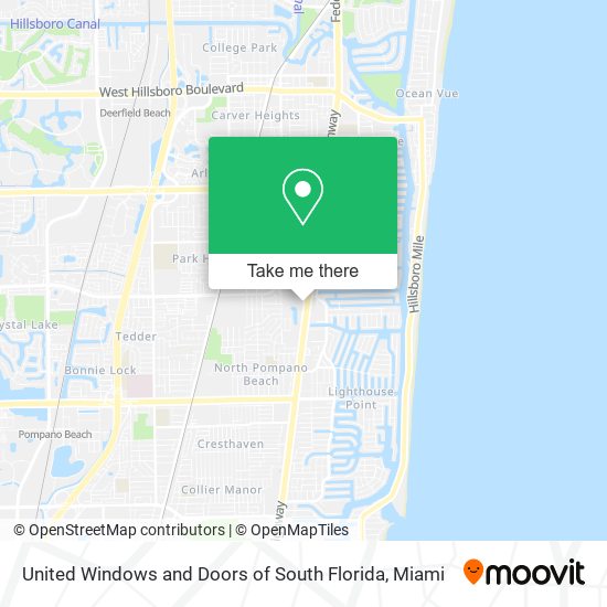 United Windows and Doors of South Florida map