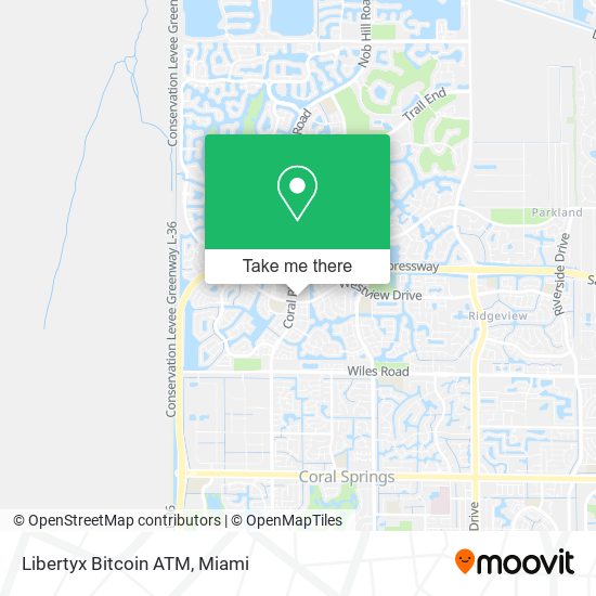 Mapa de Libertyx Bitcoin ATM