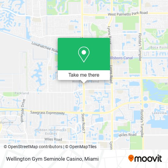 Wellington Gym Seminole Casino map