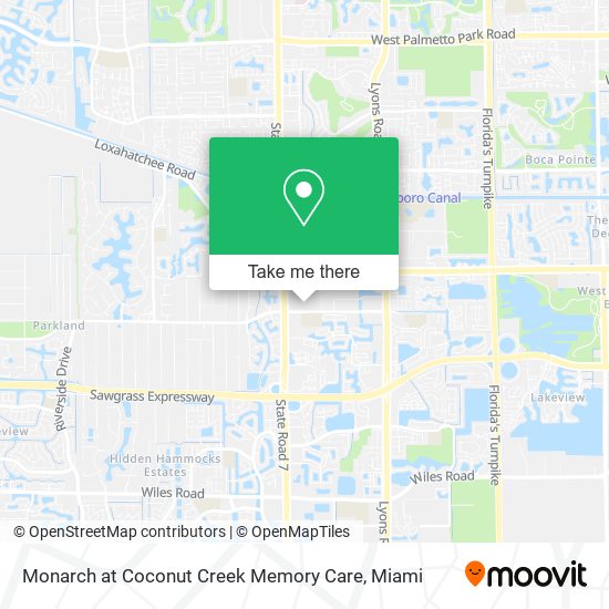Monarch at Coconut Creek Memory Care map