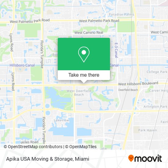 Mapa de Apika USA Moving & Storage