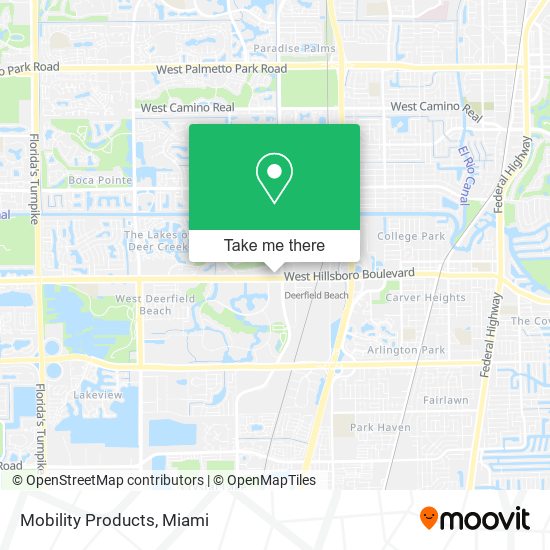 Mobility Products map