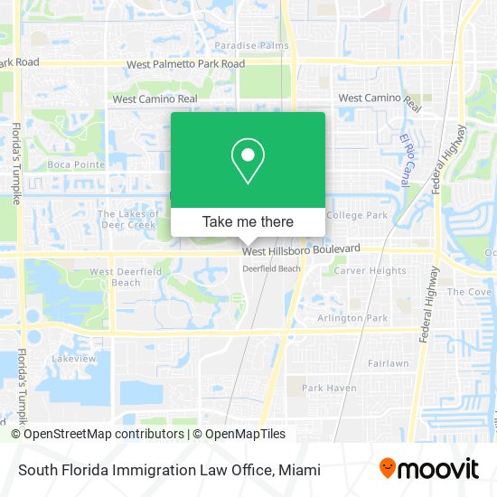 South Florida Immigration Law Office map