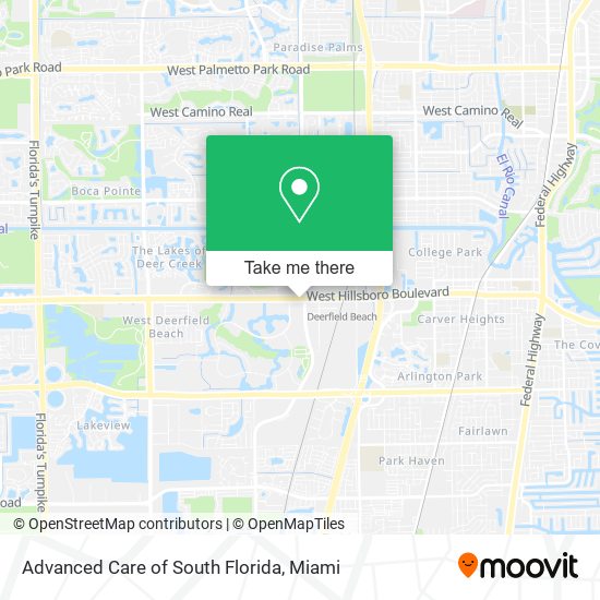 Advanced Care of South Florida map