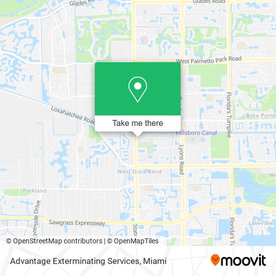 Mapa de Advantage Exterminating Services