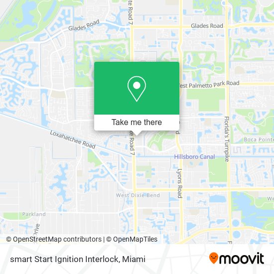 Mapa de smart Start Ignition Interlock