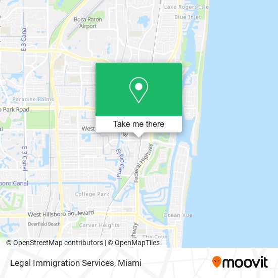 Legal Immigration Services map