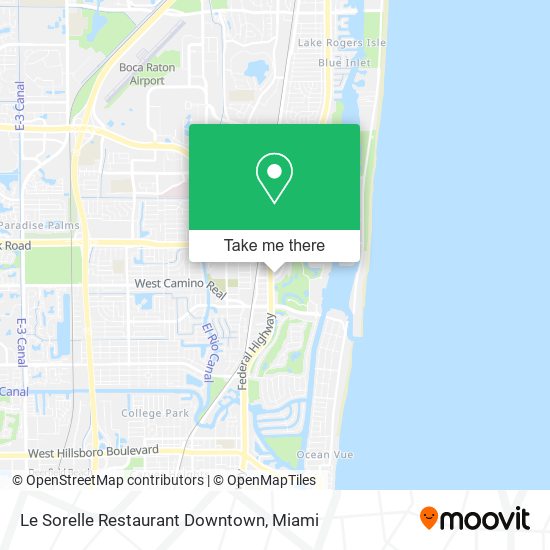 Le Sorelle Restaurant Downtown map