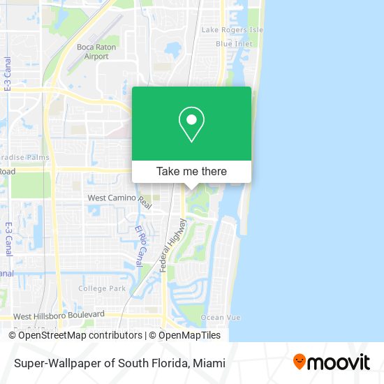 Mapa de Super-Wallpaper of South Florida