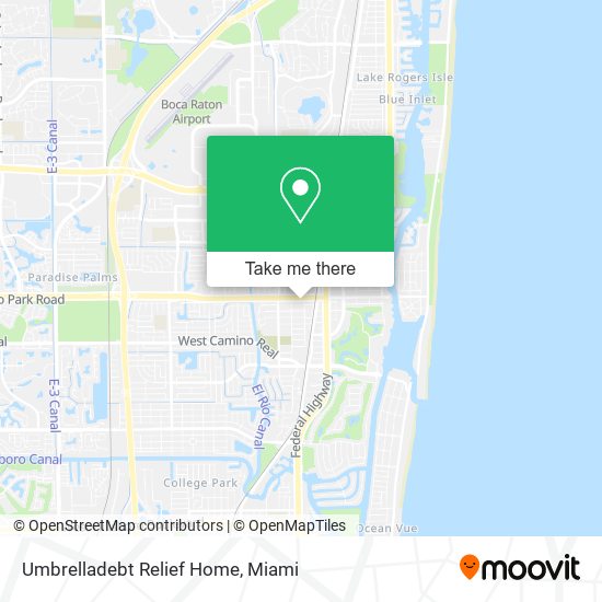 Umbrelladebt Relief Home map