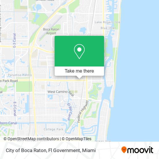 Mapa de City of Boca Raton, Fl Government