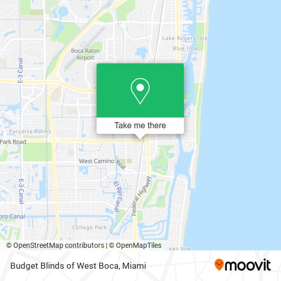 Budget Blinds of West Boca map