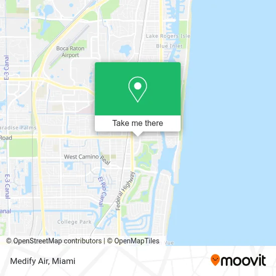 Medify Air map