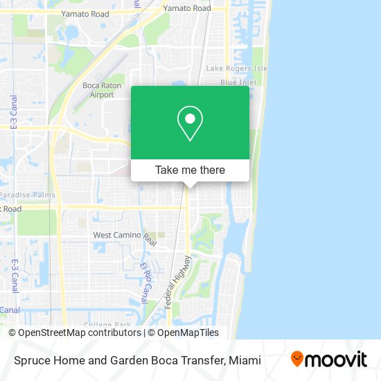 Spruce Home and Garden Boca Transfer map