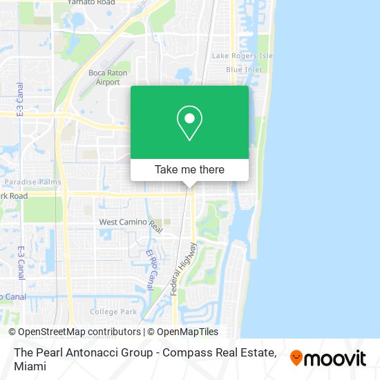 Mapa de The Pearl Antonacci Group - Compass Real Estate