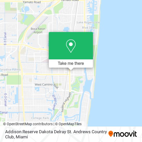 Mapa de Addison Reserve Dakota Delray St. Andrews Country Club