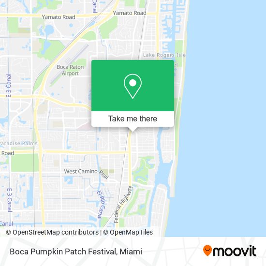 Boca Pumpkin Patch Festival map