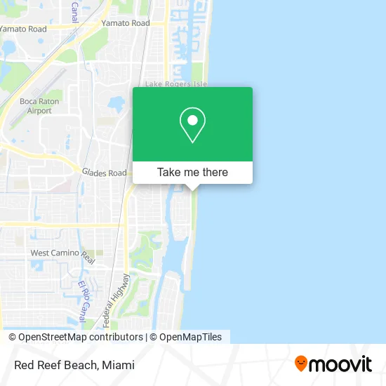 Red Reef Beach map