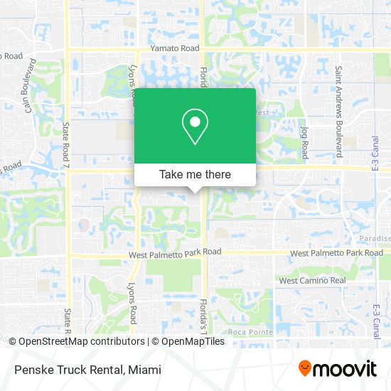 Penske Truck Rental map