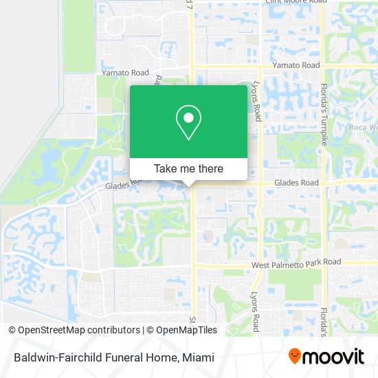 Baldwin-Fairchild Funeral Home map