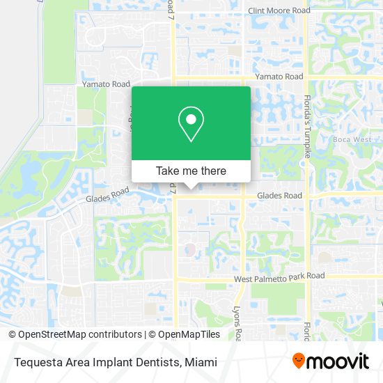 Mapa de Tequesta Area Implant Dentists