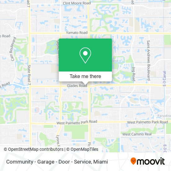 Community - Garage - Door - Service map