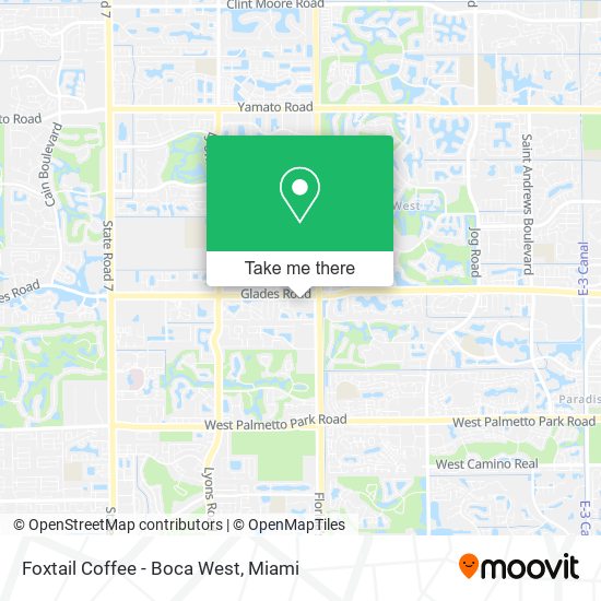 Foxtail Coffee - Boca West map