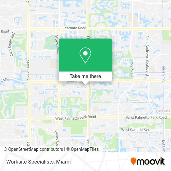 Worksite Specialists map