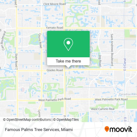 Mapa de Famous Palms Tree Services