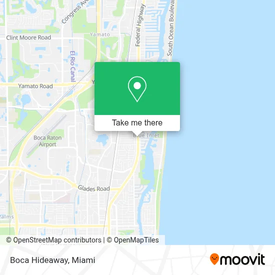 Boca Hideaway map
