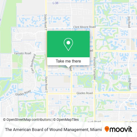 The American Board of Wound Management map