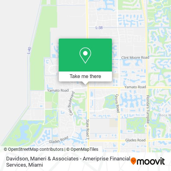 Mapa de Davidson, Maneri & Associates - Ameriprise Financial Services