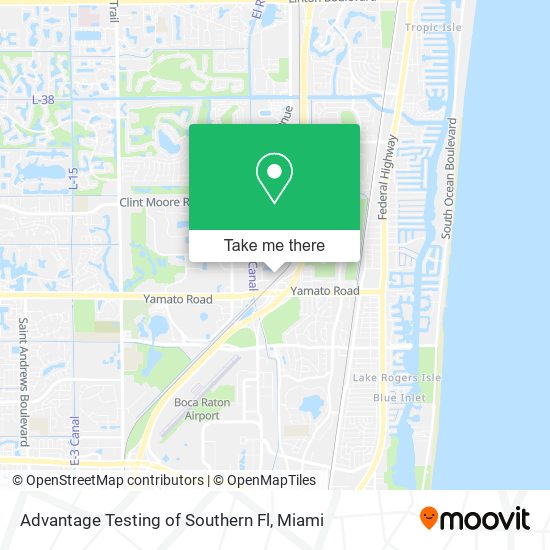 Mapa de Advantage Testing of Southern Fl