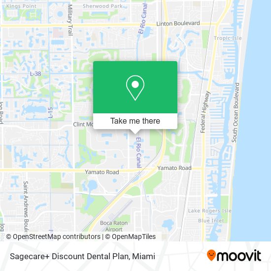 Mapa de Sagecare+ Discount Dental Plan