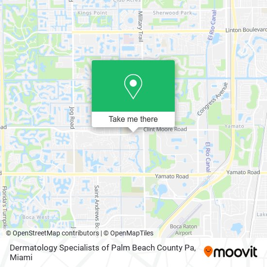 Dermatology Specialists of Palm Beach County Pa map