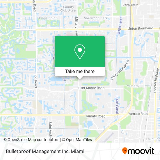 Bulletproof Management Inc map