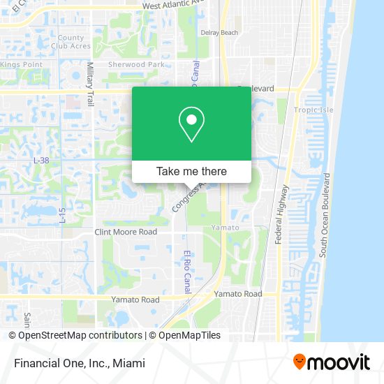 Financial One, Inc. map