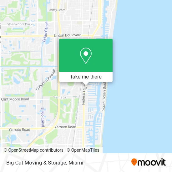 Big Cat Moving & Storage map