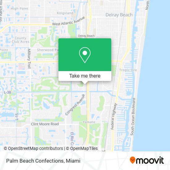 Palm Beach Confections map