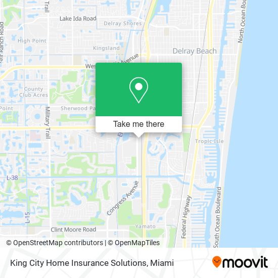 Mapa de King City Home Insurance Solutions